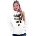 thumbnail image 3 of US Army Wife Life Military Logo Women Plus Size Hoodie Brisco Brands 2X, 3 of 4