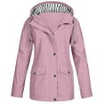 thumbnail image 2 of Fluffy Jacket Women Solid Color Coat Windproof Outer Coat Long Sleeve Cardigan Warm Winter Overcoat Button Down Overcoat, 2 of 3