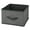 Charcoal/Black, variant on mDesign Foldable Fabric Bin for Cube Organizer - 10 Pack - Cream/Espresso Brown