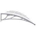 thumbnail image 2 of vidaXL Front Door Canopy, Outdoor Awning for Porch & Patio, 78.7x31.5 Inches Black & Transparent, 2 of 65