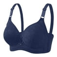 thumbnail image 1 of Clearance Sale 2025 Bra Comfort Bras For Women Full Coverage Underwire Button Front Closure Cotton Bra Soft Wireless Underwear Plus Size, 1 of 9