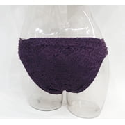 Mossimo Purple Shirred Crochet Bikini Bottoms Swimwear Women's XL