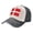 Black And White, variant on Danish Flag Baseball Cap Distressed Adjustable Vintage Cotton Denim Hat for Women Men