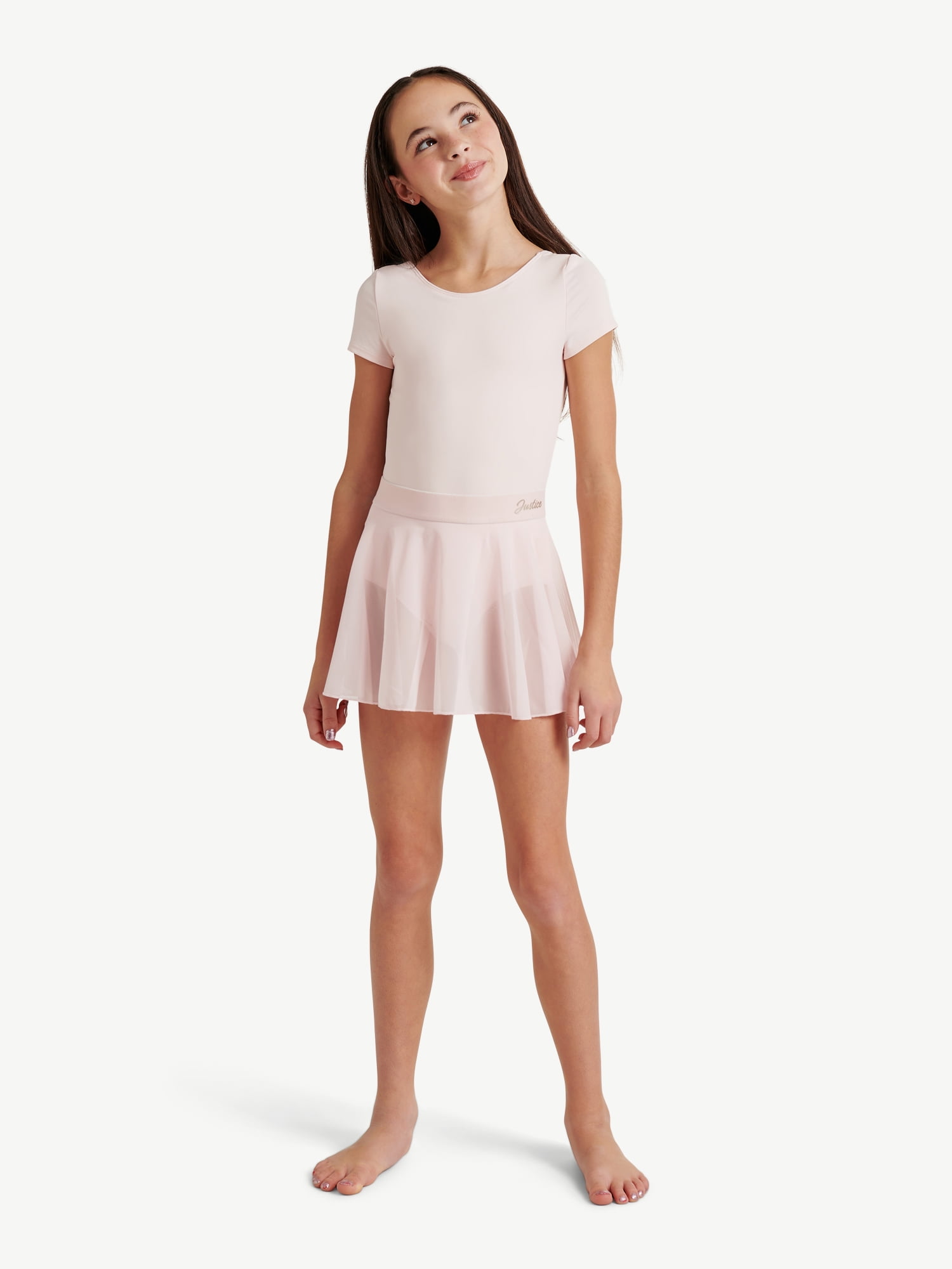 Justice Girls Cap Sleeve Leotard and Dance Skirt, Sizes XXS-XL