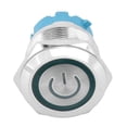 thumbnail image 4 of Interrupteur à Bouton-Poussoir Instantané Interrupteur à Bouton-Poussoir 4 Broches 2 Pcs 22mm Métal Interrupteur à Bouton-Poussoir Tête Plate Instantané 4 Broches avec Panneau Lumineux Alimentation IP65 12-24VDC Vert, 4 of 8
