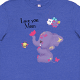 thumbnail image 4 of Inktastic Yara Happy Mothers Day Purple Elephant and Bee Gorgeous Youth T-Shirt, 4 of 5