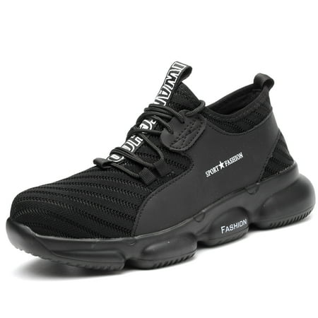 

Steel Toe Work Shoes Mens Women Breathable Lightweight Safety Traniners