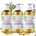 thumbnail image 1 of Jabón de manos natural orgánico Brittanie's Thyme - Paquete de 3 (lavanda) de 12 oz Jabón de Castilla elaborado con aceite de oliva y aceites esenciales naturales de lujo. Vegano y sin gluten, 1 of 5