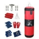 thumbnail image 1 of Saco de boxeo sin relleno, ayuda de entrenamiento, protectores de tobillo con guantes, saco de arena de boxeo para Rojo 100cm, 1 of 9
