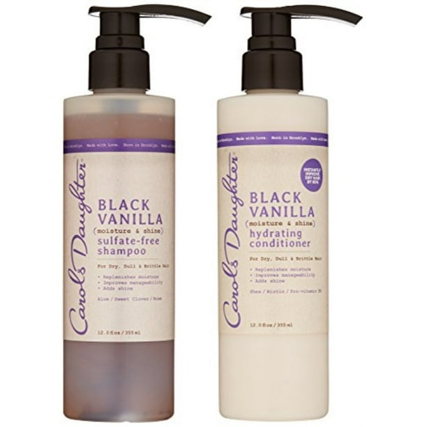 carol's daughter black vanilla hair care gift set for dry/dull