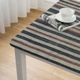 thumbnail image 4 of HAOXIT Table Cloth Blue White Striped Cotton Linen Dust-Proof Table Cover for Dining Coffee Kitchen Tables, Parties Square s 52*52, 4 of 7