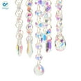 thumbnail image 4 of Deago Chandelier Wind Chimes Shape Clear Crystal Prisms Balls Beads Hanging Suncatcher Pendant Garden Outdoor Home Decor Gifts, 4 of 9