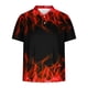 thumbnail image 4 of Camisetas de Manga Corta de los Hombres Casual Gradiente Solapa Botón Arriba Camiseta, Top Ligero para el Hogar, Uso Diario Y Cómodo, 4 of 5