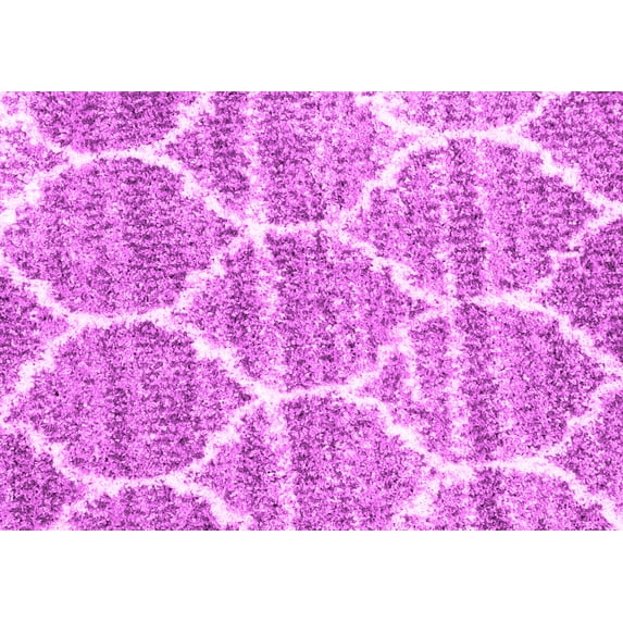 Ahgly Company Indoor Rectangle Abstract Pink Contemporary Area Rugs, 4' x 6'
