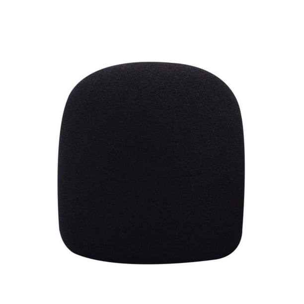 Seitruly Nueva funda de espuma para micrófono a prueba de polvo y viento, esponja de espuma para auriculares, funda para micrófono, negra, para Cables de audio/vídeo No.1