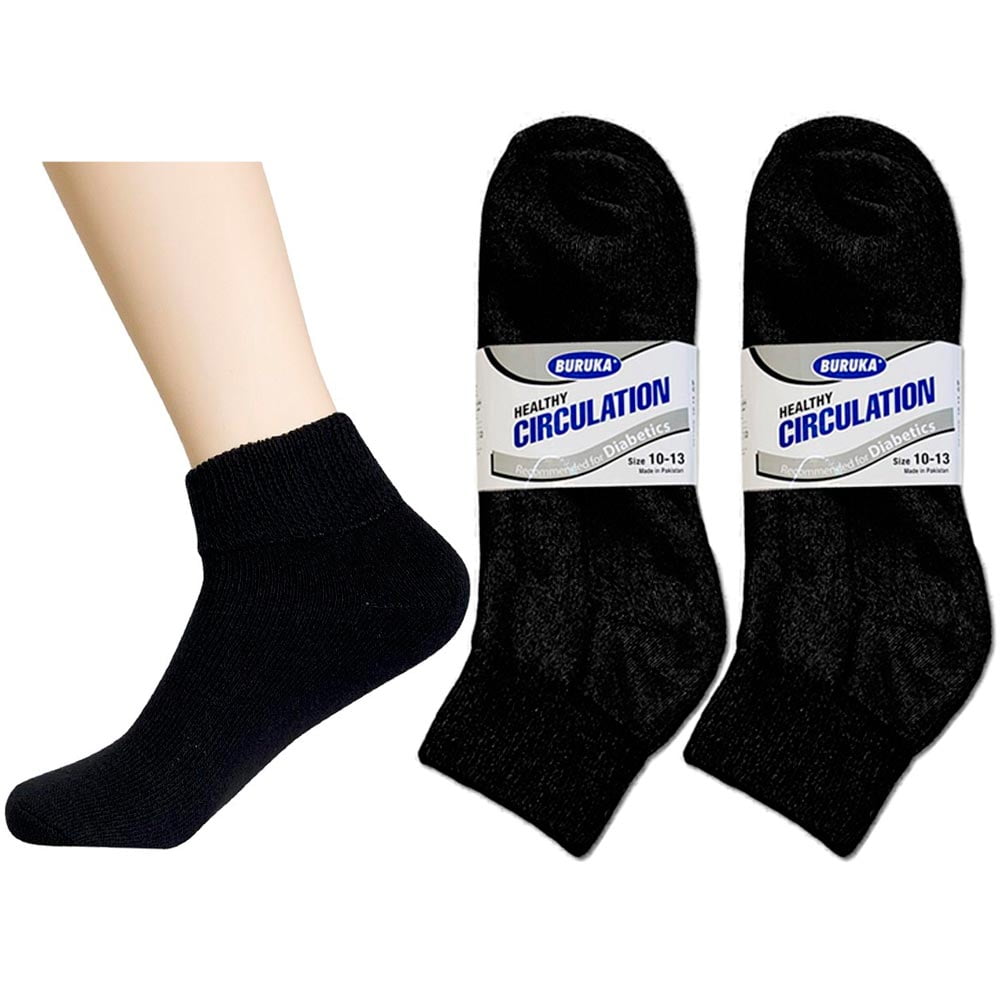 AllTopBargains 6 Pair Diabetic Ankle Circulatory Socks Health Support