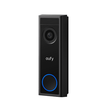 eufy Security - Smart Wi-Fi C30 2K Wireless Video Doorbell with 32GB MicroSD Card - Black