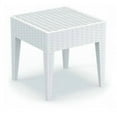 thumbnail image 1 of Table d'Appoint Carrée en Résine Miami Blanche, 1 of 8