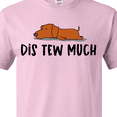 thumbnail image 4 of Inktastic Napping Dis Tew Much Daschund Weiner Dog Brown T-Shirt, 4 of 5