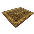 thumbnail image 2 of Dark Brown Floral Modern 8X11 Oriental Hand-Tufted Rug, 2 of 11