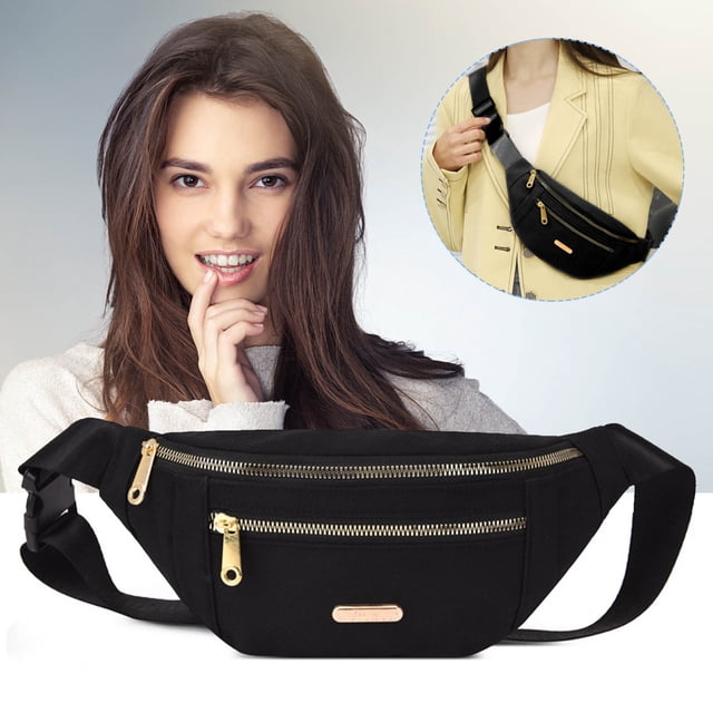 Riñoneras para mujer, bolsos cruzados a la moda, bolso con cinturón, bolso de hombro de tela Oxford, bolso de mensajero para teléfono móvil con cambio multicapa Wmkox8yii jkg5183