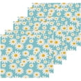 thumbnail image 2 of Coolnut Blue Little Daisies Washcloths Towels, Highly Absorbent and Soft Cotton Face Cloths, 4 Pack Quick Dry Wash Cloths - 12 X 12 Inches Washcloth Gift, 2 of 7