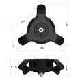 thumbnail image 3 of Soporte de montaje de amortiguador antivibración para motocicleta, soporte para teléfono de ciclismo Quad-lock, color negro, 3 of 5