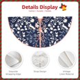 thumbnail image 3 of Balery Plant Printed Christmas Tree Skirt , Merry Christmas Party Christmas Tree Decoration,Adjustable Tree Skirt-48", 3 of 6