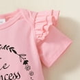 thumbnail image 6 of KIMI BEAR Newborn Baby Girls Short Sets Short Sleeves Romper Tops Shorts with Headband 3pcs Bsby Girls Outfits Summer 3-6 Months, 6 of 10