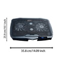 thumbnail image 2 of Klonfd Laptop Stand With Adjustable Height & RGB Lighting Foldable Ergonomic Computer Holder For Notebooks Portable Pad With Quiet Fans, 2 of 5