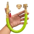 thumbnail image 1 of Minimprover Lead -Free Brass 16.9" Winterize Sprinkler System RV Motorhome Boat Camper and Travel Trailer: Air Comp Quick-Connect Plug To 3/4" Garden Hose Faucet Blow Out Adapter Fitting with Valve, 1 of 6