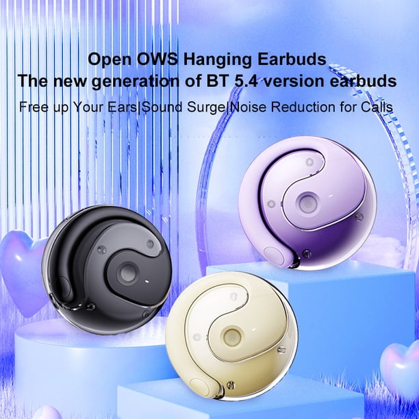 Auriculares inalámbricos inalámbricos ows estereo sonido bt5.4 auriculares ipx5 deseño ergonómico auriculares impermeables auricales de abiertos en el oído cancelación de ruido