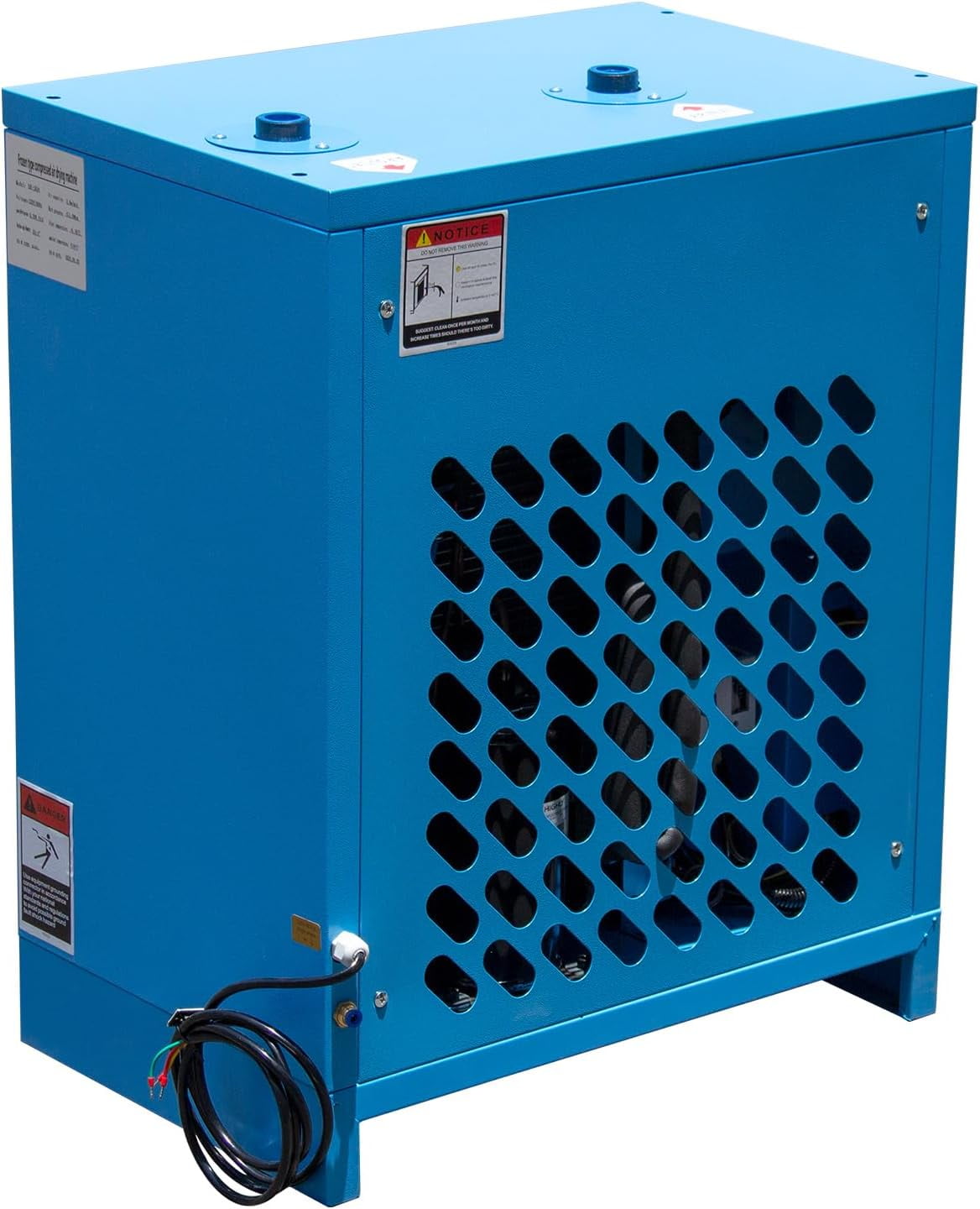 HPDMC Industrial Heavy Duty Refrigerated Air Dryer – 105 CFM, 0.885 KW, 220V For 30HP Rotary Screw Compressors – R134a Cooling System – Removes Moisture, Oil, Dust for Workshops, Factories, CNC