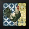 thumbnail image 2 of Vision Studio 12x12 Black Modern Framed Museum Art Print Titled - Classic Rooster I, 2 of 5
