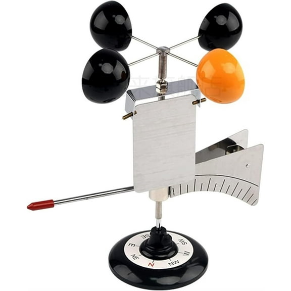 Gamvdout Wind Anemometer Wind Anemometer Science Experimental Equipment Geography Teaching Instrument Wind Vane Model Elementary School Science Experiment Equipment Geography TWind Anemometer