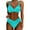 Mint Green, variant on Huowey Women 2PCS Bathing Suits Push Up Bikini Set Swimsuit Vintage Swimwear Boho Bathing Suit Honeymoon Cruise Trendy Wear