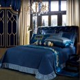 thumbnail image 3 of Four-Piece Embroidered Jacquard Bed Sheet, 3 of 4