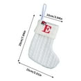 thumbnail image 3 of Christmas Decorations Children's Knitted White Embroidered Letter Christmas Socks Christmas Day Decoration, 3 of 5