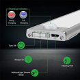 thumbnail image 2 of Lámpara de armario con sensor de movimiento inalámbrico de 12/23/40 cm, recargable por USB, luz debajo del gabinete, lámpara de pared nocturna con imán para escaleras de cocina, 2 of 4