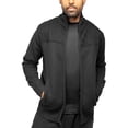 thumbnail image 5 of X RAY JEANS Mens Full Zip Sweater With Suede Peicing &amp; Lining, Black, XL, 5 of 5
