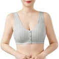 thumbnail image 6 of 2 Pack Plus Size Everyday Bras for Women Cotton Full Coverage Soft Sleep Wirefree Bras Soft Cup No Underwire T-Shirt Bra Sleep Bralette, Pink and Blue, 6 of 8
