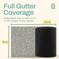 thumbnail image 3 of Home Intuition Gutter Guard Plastic Mesh Guards 6" Wide 20' Long (Single), 3 of 5