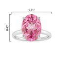 thumbnail image 5 of Sterling Silver with Pink Topaz Solitaire Ring, 5 of 6