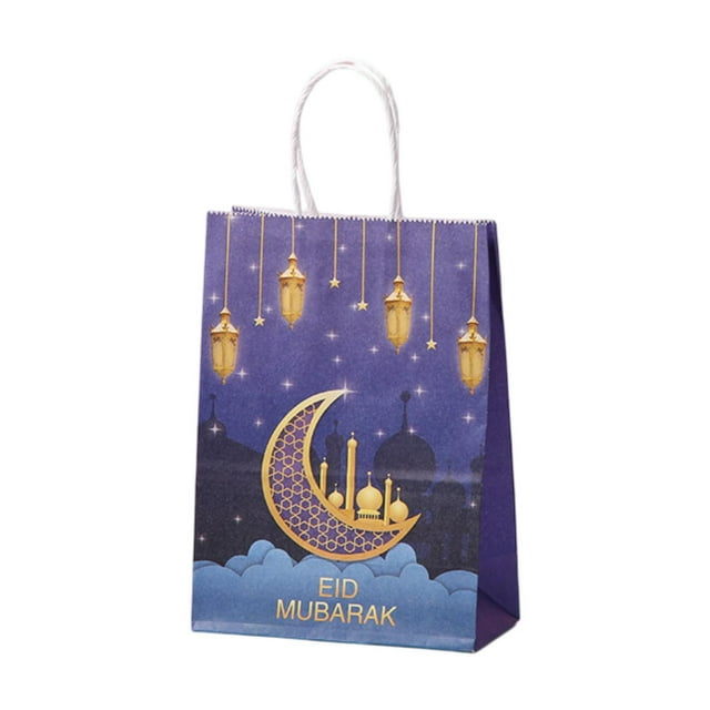 Bolsas de embalaje,Bolsa de regalo Eid Mubarak Suministros para la fiesta de Ramadán,Bolsa de regalo multifuncional reutilizable,Bolsas de regalos navideños Bolsas de regalo de papel de
