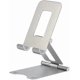 thumbnail image 1 of bi-folding mobile phone table | table stand with adjustable stand, suitable for iPhone, Samsung, Android, tablet, iPad (Silver), 1 of 3