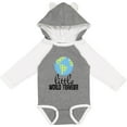 thumbnail image 3 of Inktastic Little World Traveler Boys or Girls Long Sleeve Baby Bodysuit, 3 of 5