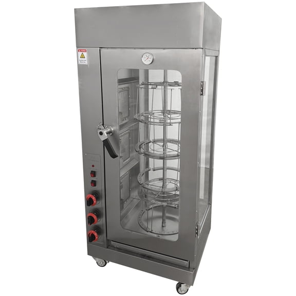 LPG Gas Chicken Rotisserie Machine Stainless Steel Chicken Duck Rotary Oven Meat Oven