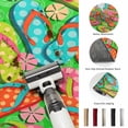 thumbnail image 5 of Large Area Rugs 5'x8', Watercolor Flip Flop Carpet Runner Indoor Outdoor Rugs Home Decor Aesthetic, Ocean Beach Slippers Summer Non Slip Mats Washable Accent Rug for Living Room Bedroom, 5 of 8