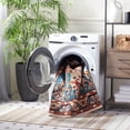 thumbnail image 4 of SAFAVIEH Riviera Ulysses Medallion Polyester Machine Washable Area Rug, Blue/Beige, 5'5" x 7'7", 4 of 13