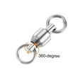 thumbnail image 4 of Unique Bargains 134LBS Roulement à Billes en Acier Inoxydable Pivotant pour Pêche en Eau Salée et Douce, Argent 25 Pack, 4 of 4